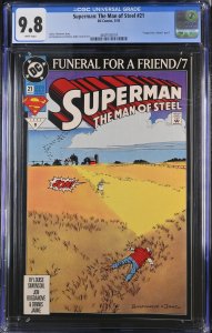 Superman: The Man of Steel #21 (3/93) Graded CGC 9.8