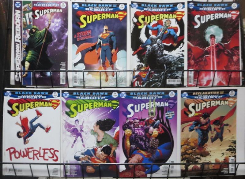 SUPERMAN: REBIRTH (DC,2016) #1,3-9,11-25,27,28,33,35, ANNUAL 1 Tomasi,Mendoza