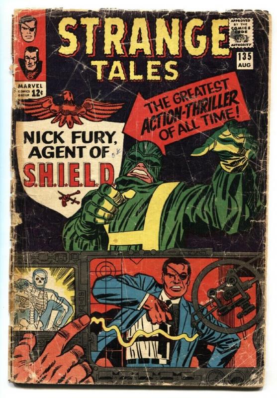 STRANGE TALES #135-1st NICK FURY-KEY-SILVER AGE-MARVEL FR/G