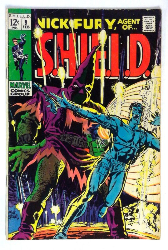 Nick Fury, Agent Of Shield #9 Steranko Marvel (1969) VG
