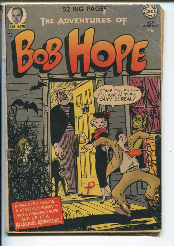 BOB HOPE #9 1951-DC-WACKY HUMOR-HORROR-RARE-good+