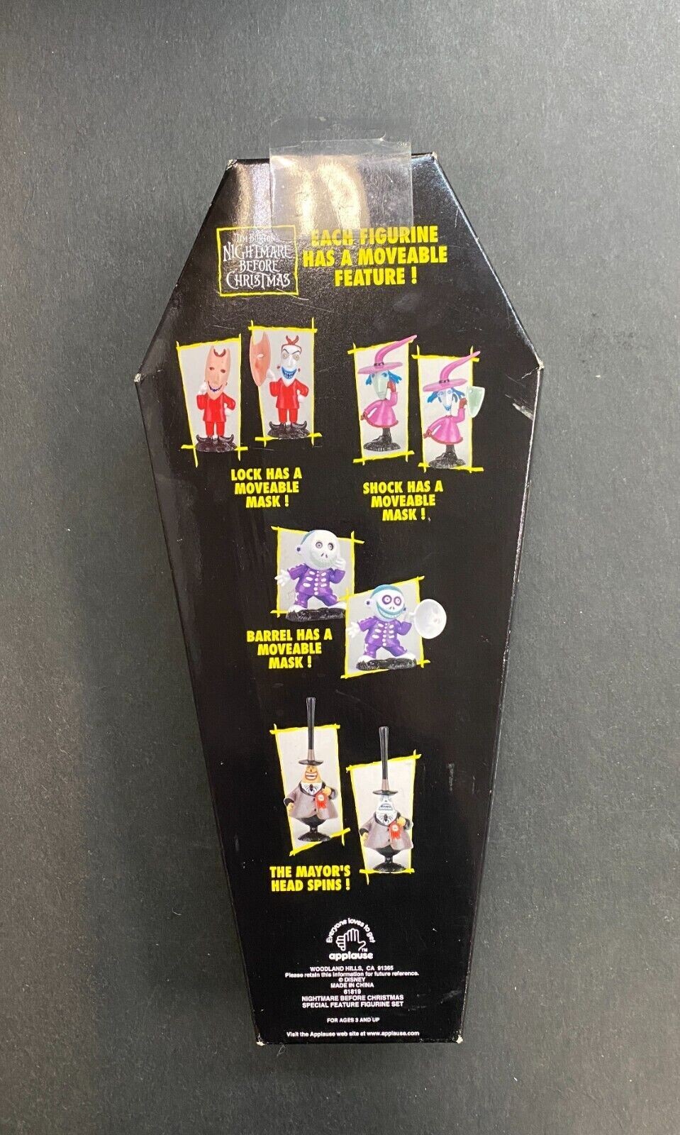 Nightmare Before Christmas TwoFaced Figurine Set Lock, Shock, Barrel