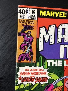 Machine Man #16 (1980 Marvel) 1st App of Baron Brimstone & Satan Squad 71486026136