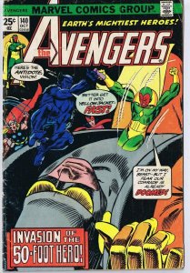 Avengers #140 ORIGINAL Vintage 1975 Marvel Comics Ant Man Vision