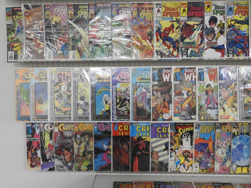 Huge Lot 130+ Comics W/ Spider-man, Superman, Dr. Who+ Avg VF Condition!