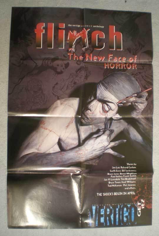 FLINCH Promo Poster, Vertigo, 22x34, 1999, Unused, more in our store