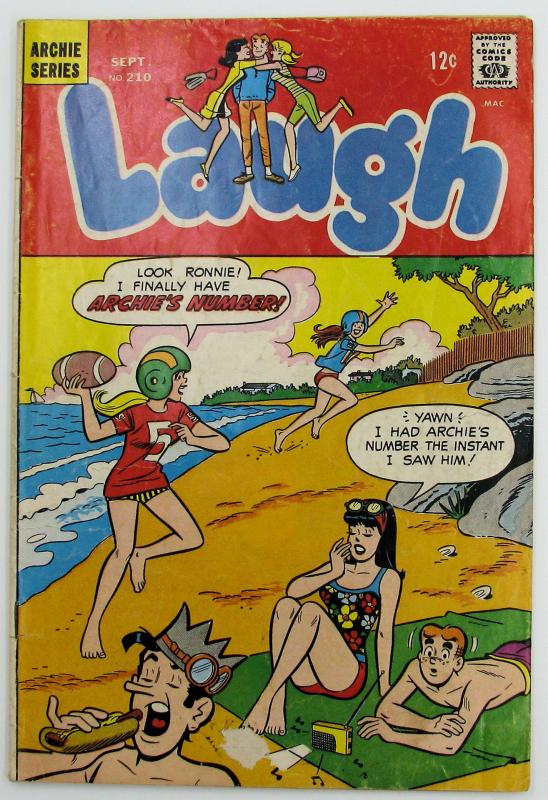 LAUGH COMIC #210 SEPTEMBER 1968 Archie Series