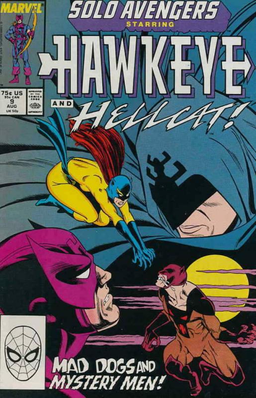 SOLO AVENGERS #9, VF/NM, Hawkeye, Hellcat, Marvel, 1987 1988  more in store