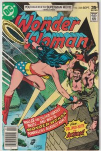 Wonder Woman #235 (Sep 1977, DC), VG condition (4.0), Dr. Mid-Nite app.
