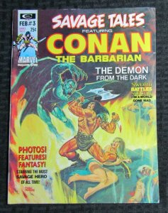 1974 SAVAGE TALES Magazine #3 FN+ 6.5 Barry Windsor Smith CONAN