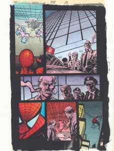 Spectacular Spider-Man #237 p.13 Color Guide Art - Web-Slinging by John Kalisz