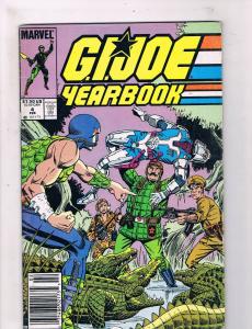 GI Joe Yearbook #4 VG 1st Print Marvel Comic Book Duke Hasbro Snake Eyes DE3