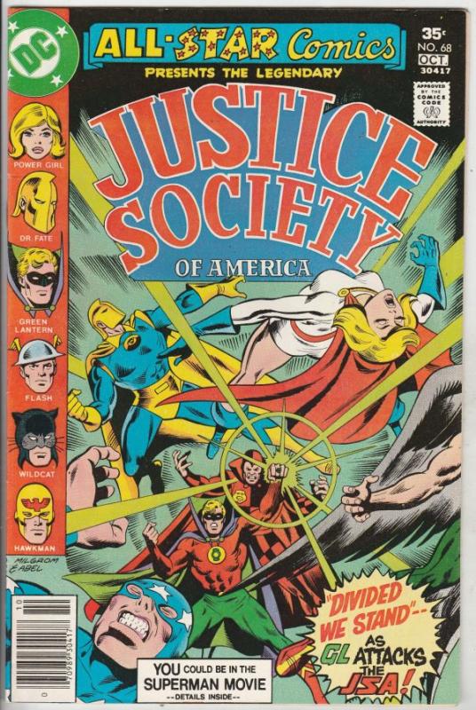 All-Star Comics #68 (Oct-77) NM- High-Grade Justice Society of America (Power...
