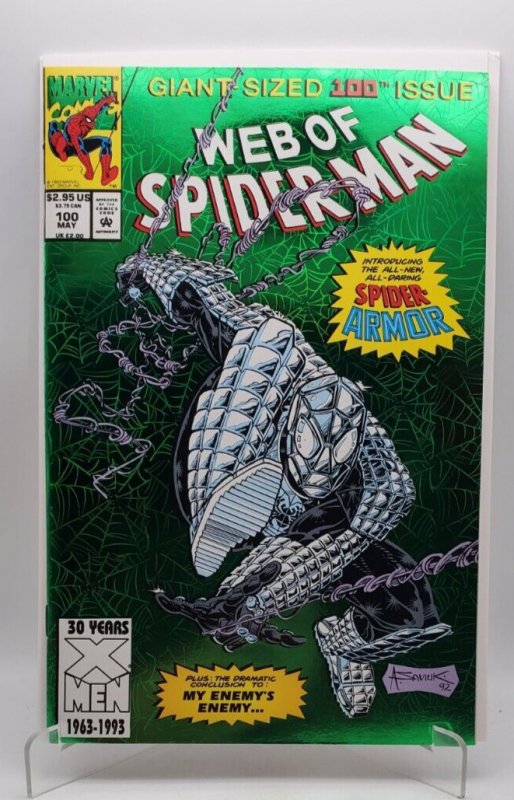 Web of Spider-Man #100 (1993) Foil Cover, NM/MT