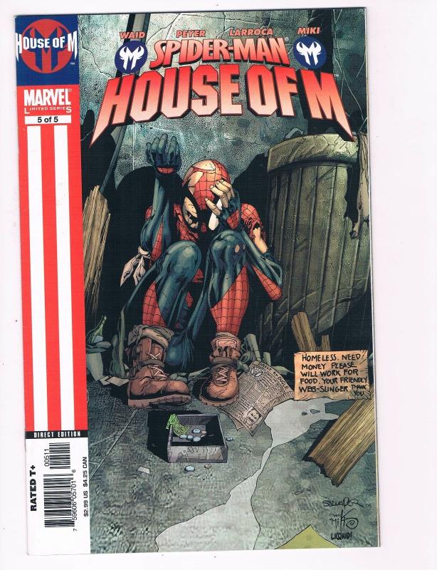 Spider-Man House Of M # 5 NM Marvel Comics Limited Series Avengers Iron Man S93