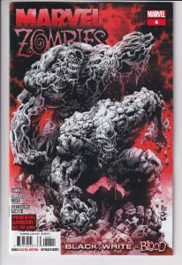 MARVEL ZOMBIES BLACK WHITE BLOOD (2023 MARVEL) #4 CVR A KYLE HOTZ