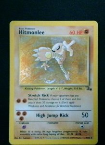Hitmonlee #7/162 (Fossil) Holo Rare - 1999
