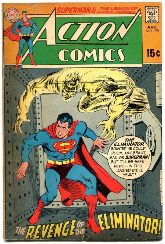 ACTION COMICS #379 1969 DC SUPERMAN LEGION SUPER-HEROES-- VG
