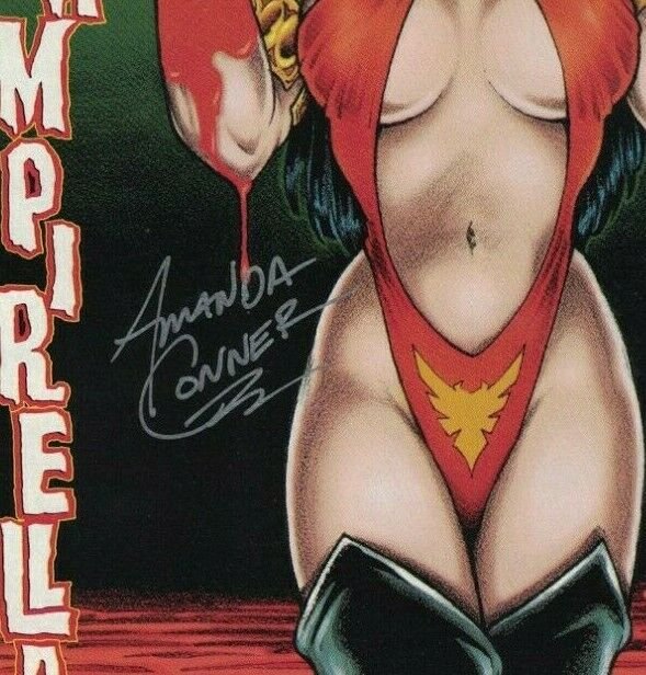 Wizard Mini Comic #5 VF/NM Vampirella signed by Amanda Conner & Jimmy Palmiotti