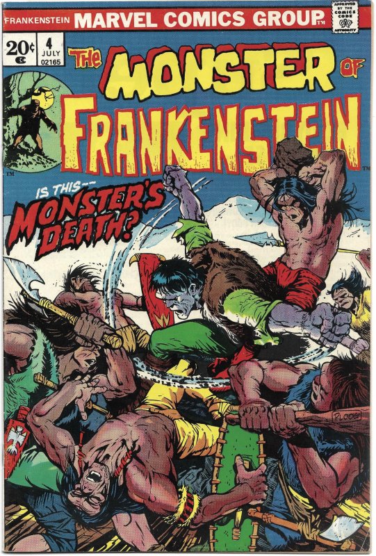 The Frankenstein Monster Lot. #'s 3, 4, 5, 6 and 7. 5 Book Lot. VF+