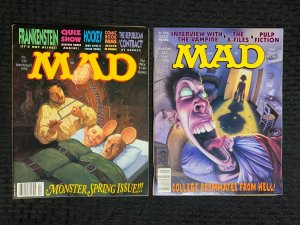 1995 MAD MAGAZINE #334 & 335 FN+/FVF Alfred E Neuman / Monster Issue LOT of 2