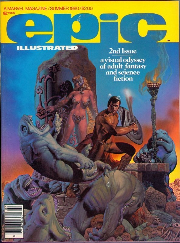 Epic Illustrated #2 (1980)  Corben Cover, great artists & writers! (Marvel)