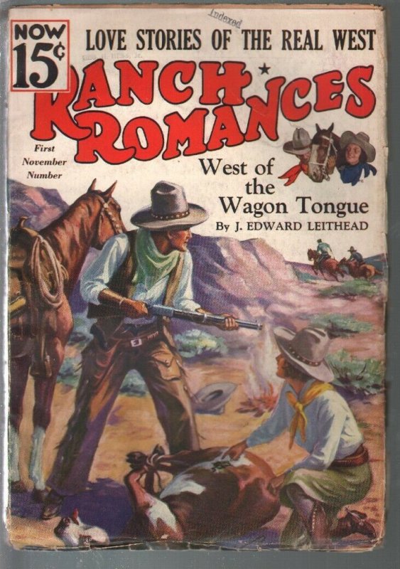 Ranch Romances 11/1/1936-pulp fiction-Stephen Payne-VG+