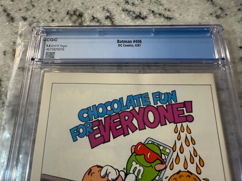 Batman # 406 CGC Graded 9.6 DC Comic Book Year One Part 3 1987 Frank Miller JH22