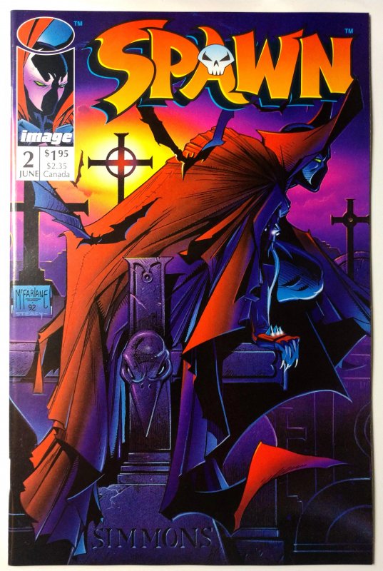 Spawn #2 (9.0, 1992) 1st app of Clown aka the Violator