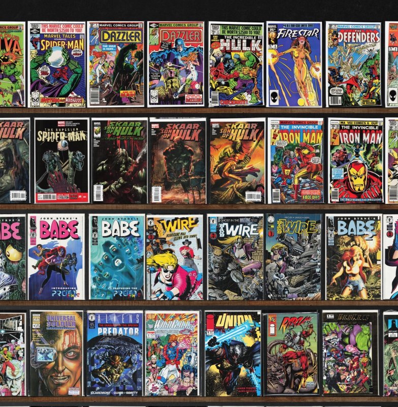 Huge Lot 140+ Comics with Dazzler, Barb Wire, Hardcase, Firearm & More!