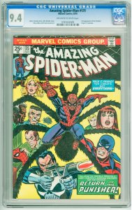 The Amazing Spider-Man #135 (1974) CGC 9.4! 2nd Appearance of the Punisher!
