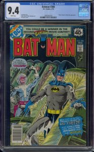 BATMAN #308 CGC 9.4 MISTER FREEZE WHITE PAGES 3018