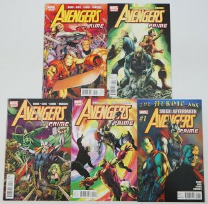 Avengers: Prime #1-5 VF/NM complete series Brian Michael Bendis Alan Davis Siege