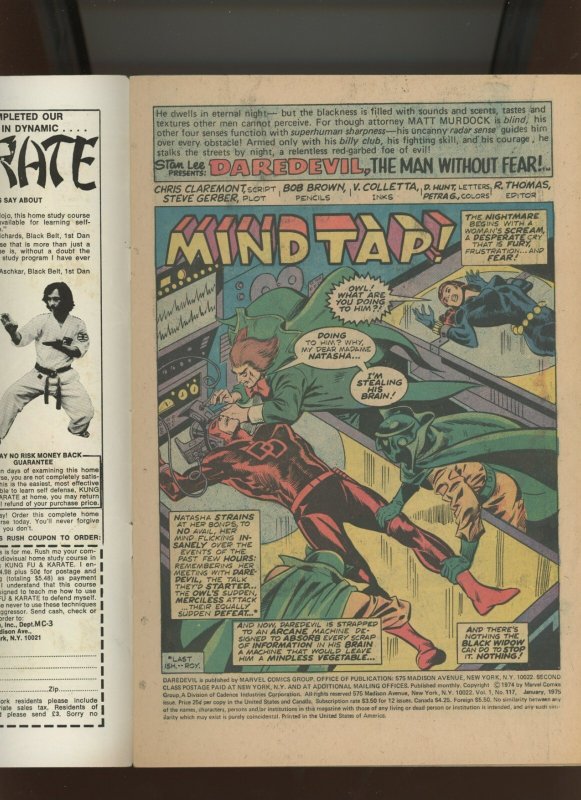 (1975) Daredevil #117: BRONZE AGE! WE COMBINE SHIPPING! (4.0)