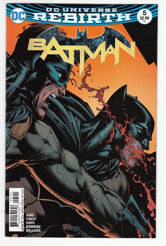 BATMAN (2016 DC) #5 NM-