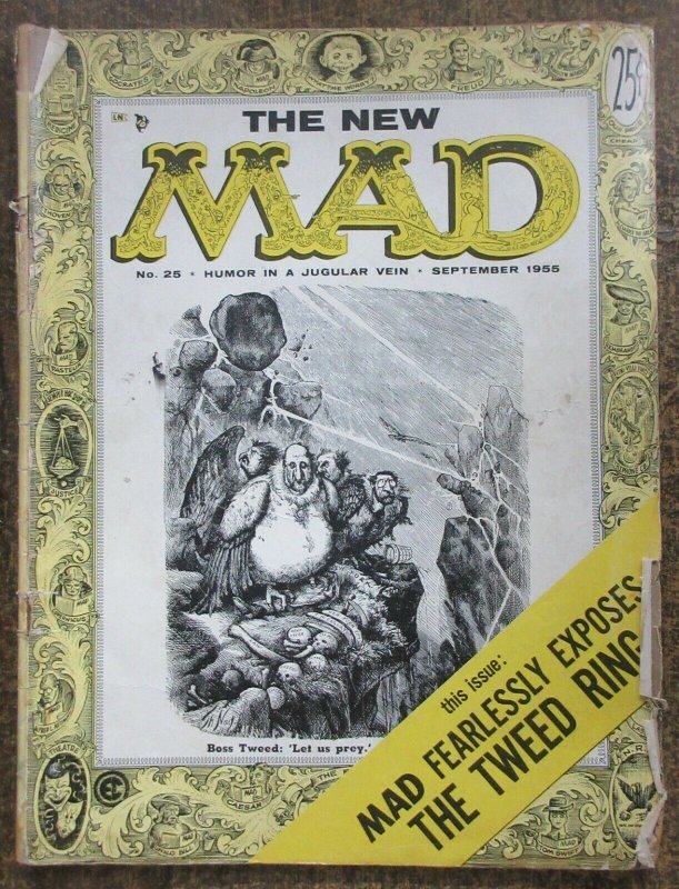 MAD #25 (Sept. 1955) GOOD. Stan Freeberg! Steve Allen! Harvey Kurtzman!WallyWood 