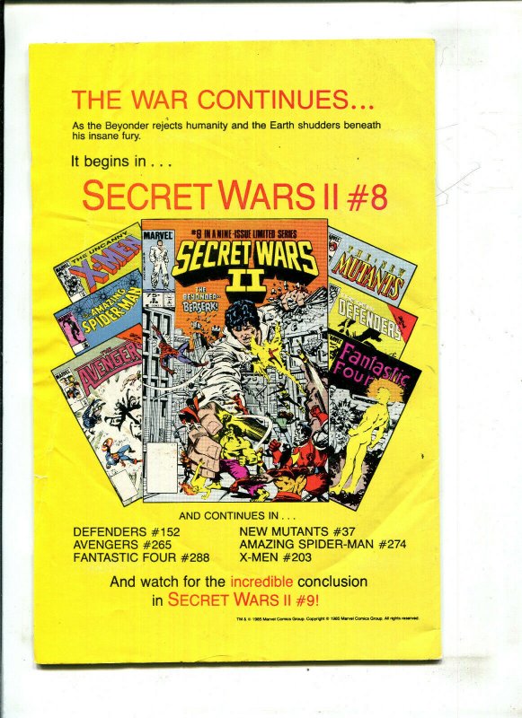 AMAZING SPIDER-MAN #273 (NEWSSTAND) (5.0) 1986