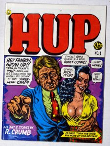 Hup #1 8.0 VF Slight Crinkle Front Cover All Art & Stories by R. Crumb