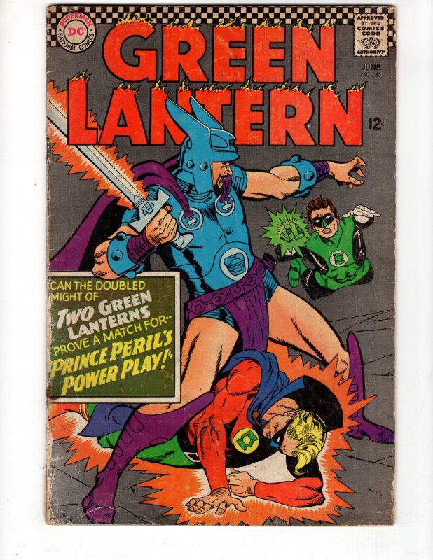 Green Lantern #45 (1966) Alan Scott Golden Age GL  Gil Kane / ID#289