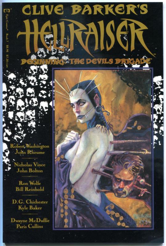 HELLRAISER #7, NM-, Clive Barker, Devils Brigade, John Bolton, 1989