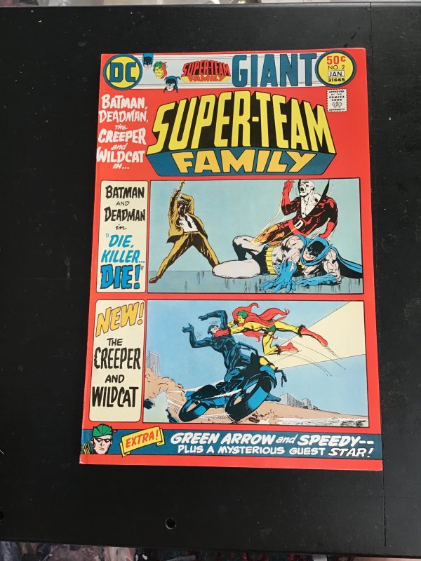 Super-Team Family #2 (1976) Neil Adams dead man story Giant size High-grade! NM-