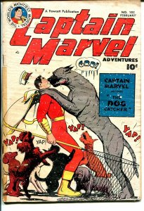 Captain Marvel adventures #105 1950-Fawcett-dog catcher cover-G