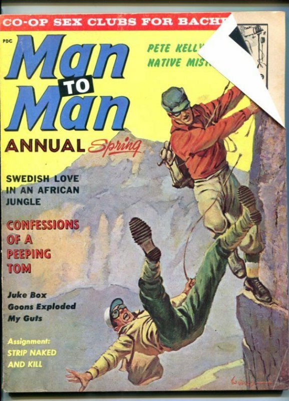 MAN TO MAN ANNUAL -SPG 1961-SUNKEN TREASURE-TAMPA BAY CHEESECAKE-PULP FICTION-vg