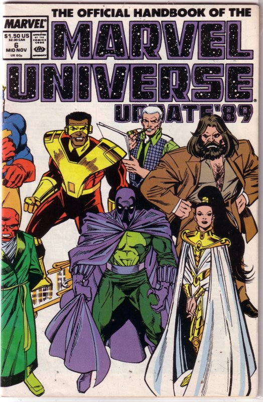 Official Handbook of the Marvel Universe   vol. 2   #6,8,10,11,13,19,20 +Update