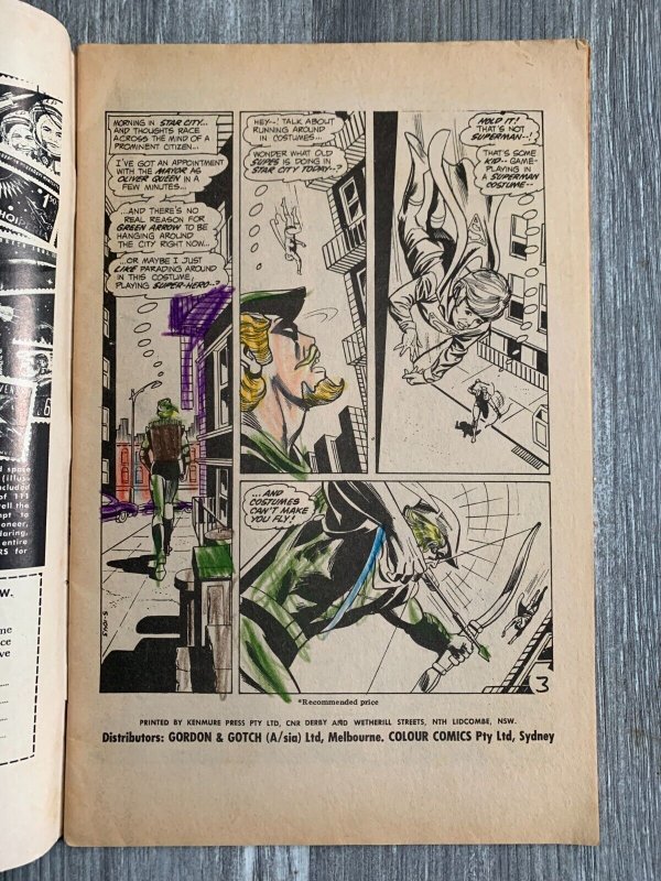 Australian WONDER COMIC MONTHLY #89 VG- 3.5 Dick Dillin Superman Green Lantern