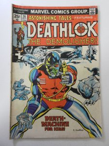 Astonishing Tales #26 (1974) VG-  MVS intact! moisture stain, rust on staples