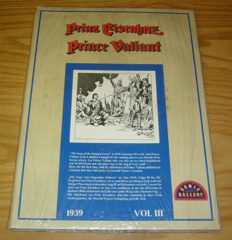 Prince Valiant HC 3 NEW - SEALED hardcover - prinz eisenherz  comic gallery 1939 