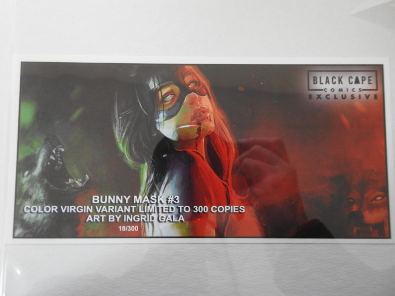 Bunny Mask #3 Color Virgin Variant by Ingrid Gala LDT 300 W/ COA