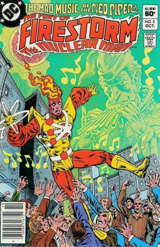 Fury of Firestorm, The #5 (Newsstand) VF ; DC | Gerry Conway Pied Piper