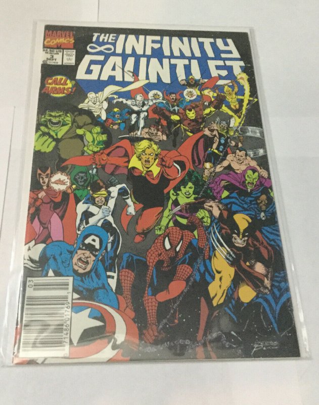 Infinity Gauntlet 3 Nm Near Mint Newsstand Edition Marvel Comics